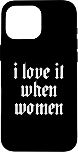 Vista 19 de iPhone 16 Lesbianas Divertido BI Mínimo para Lesbianas Orgullo Gay Me encanta cuando el caso