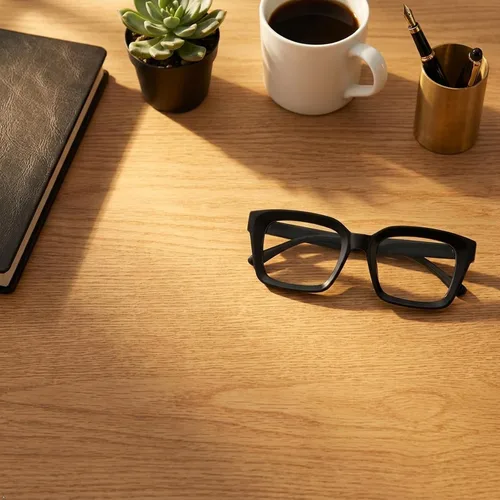 Vista 2 de Eyekepper Gafas de mujer - Gafas de diseño cuadrado de gran tamaño para mujer, color negro