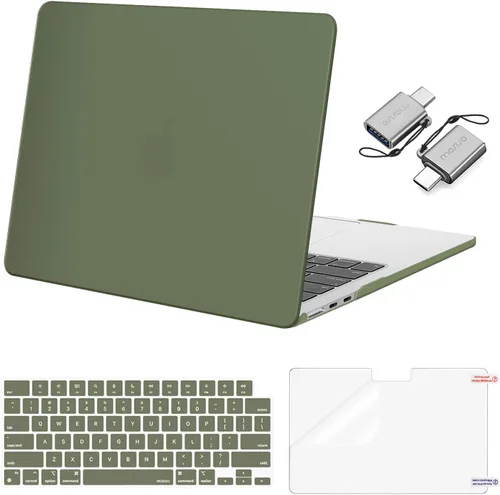 Vista 19 de Mosiso Funda para MacBook Air de 13 y 13.6 pulgadas, 2024, 2023 y 2022, M3 A3113, M2 A2681, Touch ID, carcasa rígida, cubierta de teclado, protector