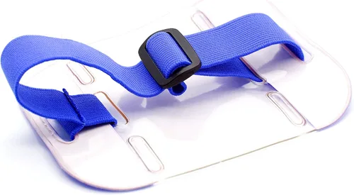 Vista 3 de OnDepot - Brazalete reflectante azul con banda elástica ajustable (paquete de 2)