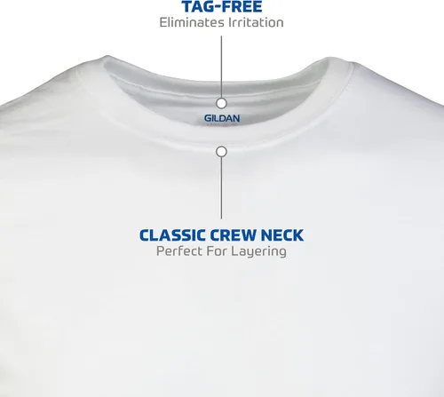 Vista 3 de Gildan Men's Crew T-Shirts, Multipack, Style G1100