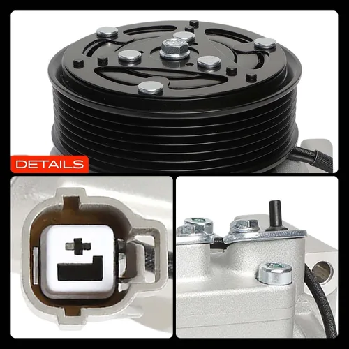 Vista 9 de A-Premium Compresor de aire acondicionado y aire acondicionado con embrague compatible con Honda CR-V CRV 2.4L 2002 2003 2004 2005 2006