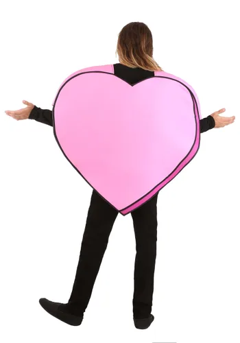 Vista 2 de Disfraz Adulto de Corazón de Dulce Rosa Multicolor