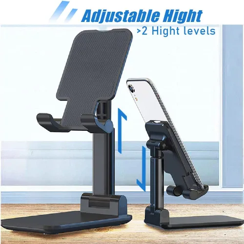 Vista 6 de Soporte para Teléfono de Escritorio, MT-6 Soporte para Teléfono Celular para Escritorio Soporte Universal para Teléfono Celular Plegable y Ajustable