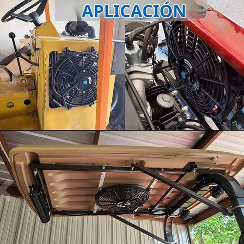 Vista 4 de Ventilador de enfriamiento eléctrico universal del radiador