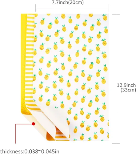 Vista 6 de David Accessories - Juego de 6 hojas de tela de piel sintética (8 x 13 pulgadas), incluye 2 tipos de tela de piel para hacer lazos, aretes