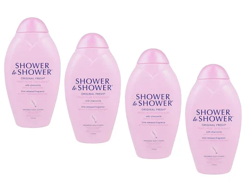 Vista 8 de Shower to Shower Polvo corporal original fresco con manzanilla para hombres y mujeres, sin talco, 13 onzas (paquete de 2)