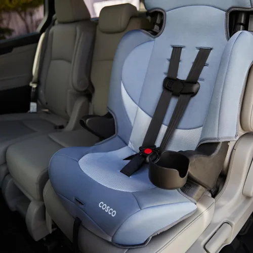 Vista 7 de Cosco Kids Finale DX Asiento Elevador de Automóvil 2 en 1, Asiento de Automóvil para Niños Pequeños Orientado hacia Adelante (30-65 libras)