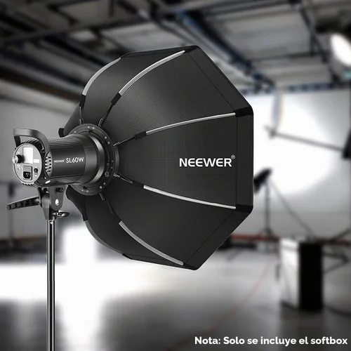 Vista 6 de NEEWER Caja de luz octogonal de liberación rápida, con montaje Bowens, bolsa de transporte compatible con Neewer CB60 CB100 CB150 Vision 4