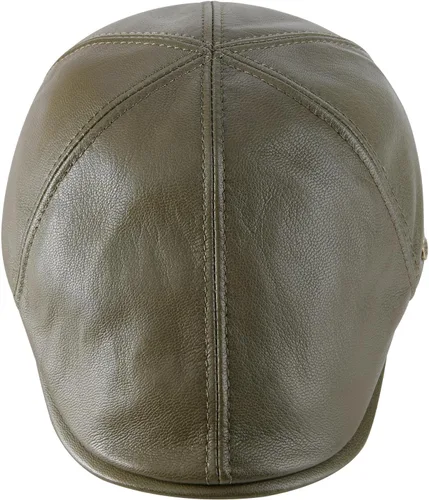Vista 4 de VOBOOM Gorras de cuero Ivy Newsboy de 6 paneles Cabbie Boina Sombrero