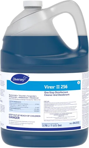 Vista 10 de VIREX Diversey II 256 04331. Disinfectant Cleaner Concentrate, Multi-Surface for Home & Commercial Use, Odor Control, Mint Scent, AccuMix Bottle, 32