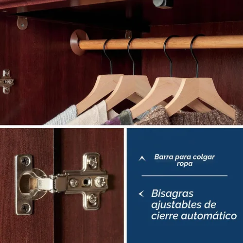 Vista 8 de Sauder Palladia Armario, acabado en cerezo selecto