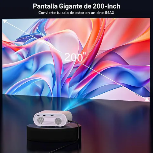 Vista 8 de HOMPOW Proyector 4K con WiFi y Bluetooth, proyector Google TV 1500 ANSI
