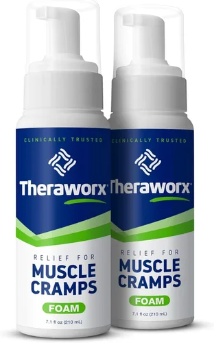 Vista 9 de Theraworx Alivio para calambres musculares Espasmo muscular de acción rápida, dolor de piernas con sulfato de magnesio, 7.1 onzas, 1 unidad
