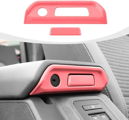 Vista 12 de RAZPOY Cubierta de Moldura de Interruptor de Caja de Reposabrazos Compatible con Ford Bronco 2021-2023 Accesorios Interiores de Fibra de Carbono