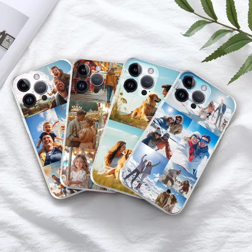 Vista 6 de Funda personalizada para teléfono, compatible con iPhone 16 15 14 13 12 11 Pro Max Mini Plus Xr X, diseña tu propia funda personalizada para 1 Foto