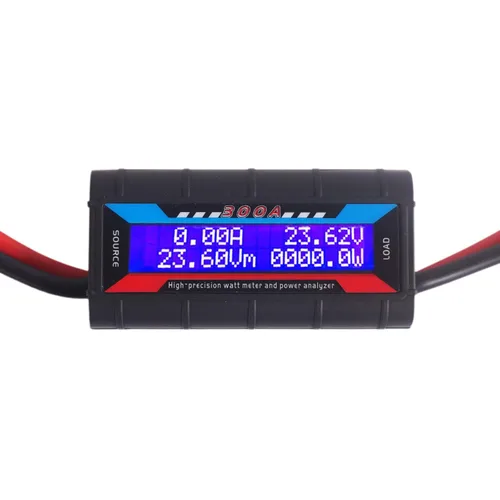 Vista 9 de Medidor de Watts RC de 150A, Analizador de Potencia de Alta Precisión, Comprobador de Voltaje (V) Corriente (A) Potencia (W) Carga (Ah) y Energía
