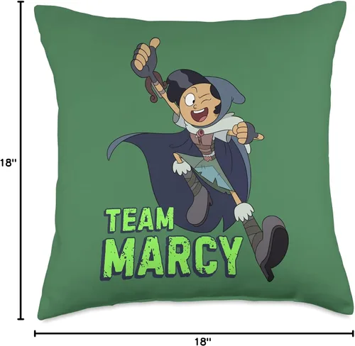 Vista 4 de Disney Channel Amphibia Team Marcy - Almohada de 18.0 x 18.0 in, multicolor