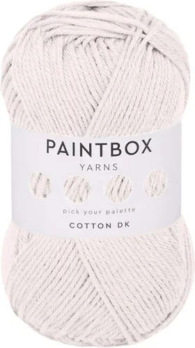 Vista 26 de Paintbox Yarns - Hilo 100% algodón DK, 1.76 onzas, 137 yardas, 410.1 ft #401 Papel blanco
