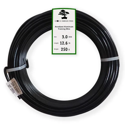 Vista 21 de Alambre de aluminio anodizado de 1.0mm para entrenamiento de bonsái de 250g, rollo grande (114 metros) - Elija su tamaño y color (1.0mm, Negro)