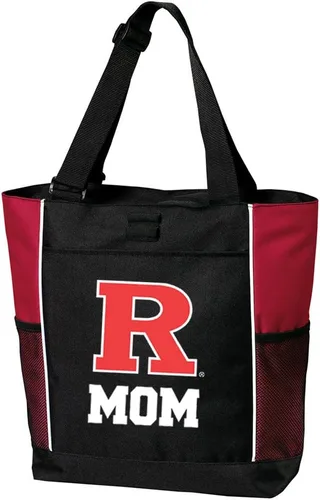 Vista 5 de Broad Bay Official Rutgers Tote Bag Zippered Travel Carryall