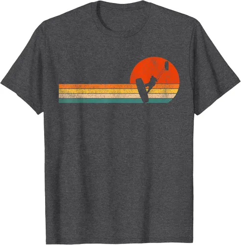 Vista 23 de Camiseta retro de kitesurf de kitesurf de kiteboarder vintage, Negro, S