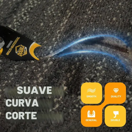 Vista 4 de Cuchilla de gancho para multiherramienta oscilante, 5 piezas de hojas de sierra para multiherramienta para cortar materiales blandos, tejas