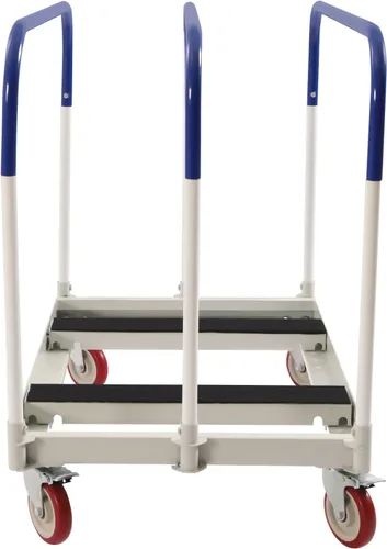 Vista 5 de Carro de hoja de yeso de 1000 libras y plataforma de pared para paneles de pared, carro de plataforma de acero resistente con 4 ruedas giratorias