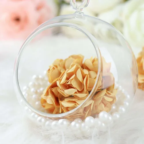 Vista 8 de Efavormart - 144 mini rosas de flores doradas de papel para decoración de ramos de boda