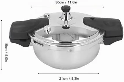 Vista 7 de Olla a presión de acero inoxidable 1.8L, olla rápida de la estufa