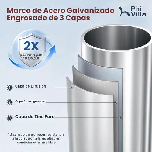 Vista 7 de PHI VILLA Carpa para Fiestas de Servicio Pesado de 20'x16' para Exteriores, Gran Toldo Comercial, Refugio para Eventos de Boda con Paredes Laterales