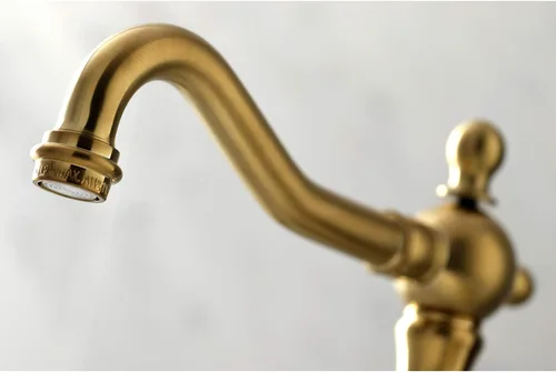 Vista 3 de Kingston Brass KS1977BX - Grifo de baño extendido de 8 pulgadas, latón cepillado
