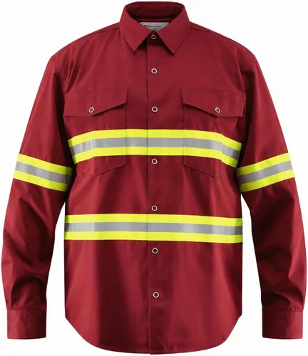 Vista 9 de Camisa de Seguridad de Alta Visibilidad Premium - Manga Larga