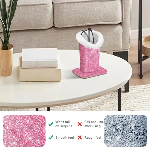 Vista 52 de Fintie Soporte para anteojos forrado de felpa con base magnética, estuche de cuero vegano prémium para lentes
