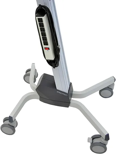 Vista 7 de Ergotron Neo-Flex Carrito de computadora con ruedas, estación de trabajo móvil de pie - Monitor, gris