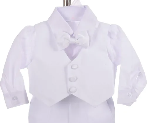 Vista 6 de Lito Angels Conjunto clásico de esmoquin con cola para bebé niño 5 piezas 039