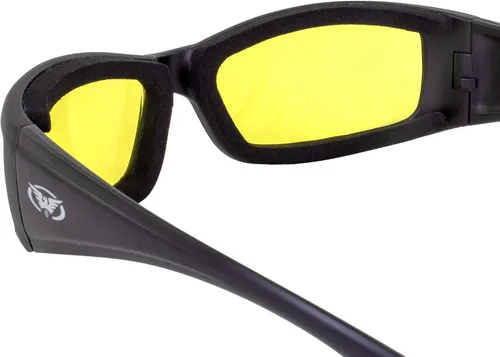 Vista 5 de Global Vision Eyewear 24 Triumphant Series - Gafas de seguridad con montura negra y lentes de tinte amarillo
