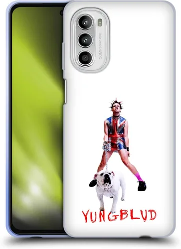 Vista 9 de Head Case Designs Funda de gel suave con licencia oficial de Yungblud Face Graphics compatible con Motorola Moto G52 Cara