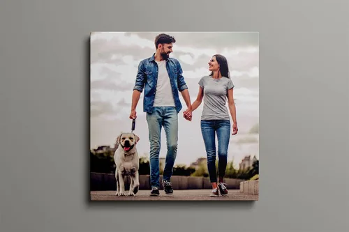 Vista 3 de Woaiting Lienzo personalizado para decorar tus propias fotos, decoración de pared para hombres, regalo de novio, marco de lienzo personalizado