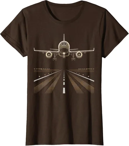 Vista 8 de Airport Runway Aviation Pilot Travel T-Shirt