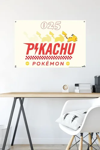 Vista 6 de Pokémon - Póster de pared de nostalgia Pikachu con chinchetas