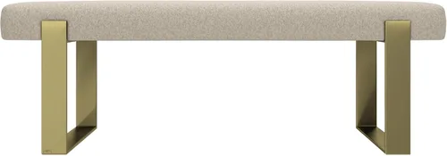 Vista 32 de VANT Banco de cama tapizado, beige Boucle, níquel cepillado Boucle Beige - Níquel cepillado