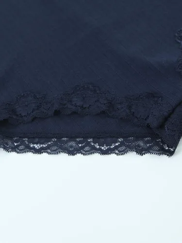 Vista 5 de Muke Oneplus Body de malla transparente con encaje floral para mujer