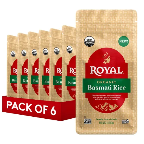 Vista 14 de Arroz blanco basmati auténtico Royal, 15 libras (paquete de 2)