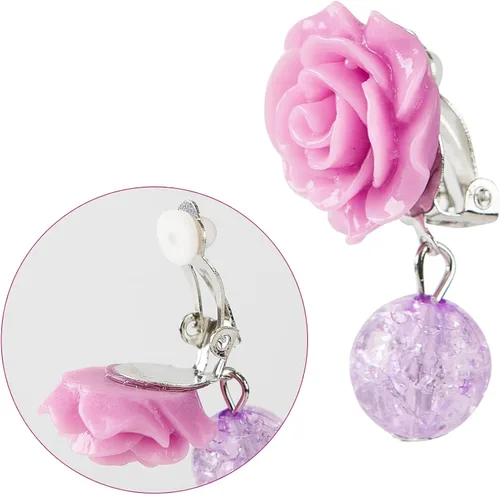 Vista 7 de Vestido de disfraz de princesa para niñas con accesorios, aretes con clip, traje de Halloween