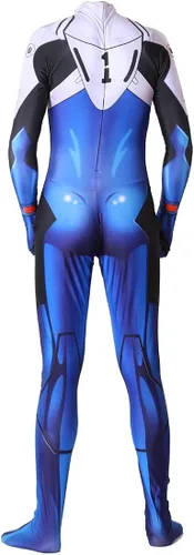 Vista 2 de Leaffly Cosplay Ikari Shinji Zentai traje traje