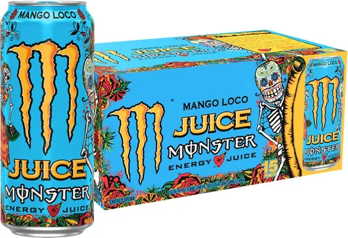 Vista 5 de Monster Energy Rehab Té Verde + Energía, Té Helado Energético, Bebida Energética 15.5 onzas (Paquete de 15) Té helado energético, paquete de 15