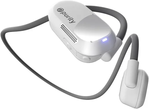 Vista 27 de Auriculares Purity Air de oído abierto - Auriculares inalámbricos Bluetooth de conducción de aire con micrófono dual para iPhone/Android - Comodidad