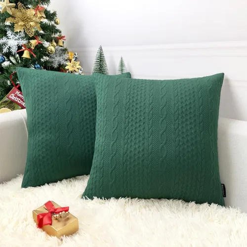 Vista 13 de Booque Valley Paquete de 4 fundas de almohada azules de 18 x 18 pulgadas, fundas de almohada decorativas de verano para sofá, estilo campestre