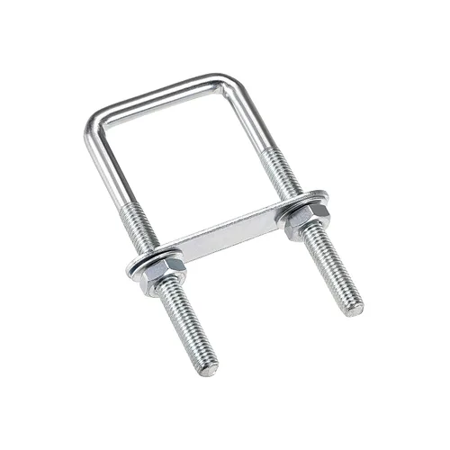 Vista 23 de uxcell Pernos cuadrados en U de 1 "(25 mm) de ancho interior de acero al carbono M8 con tuercas, placa de marco, arandelas redondas